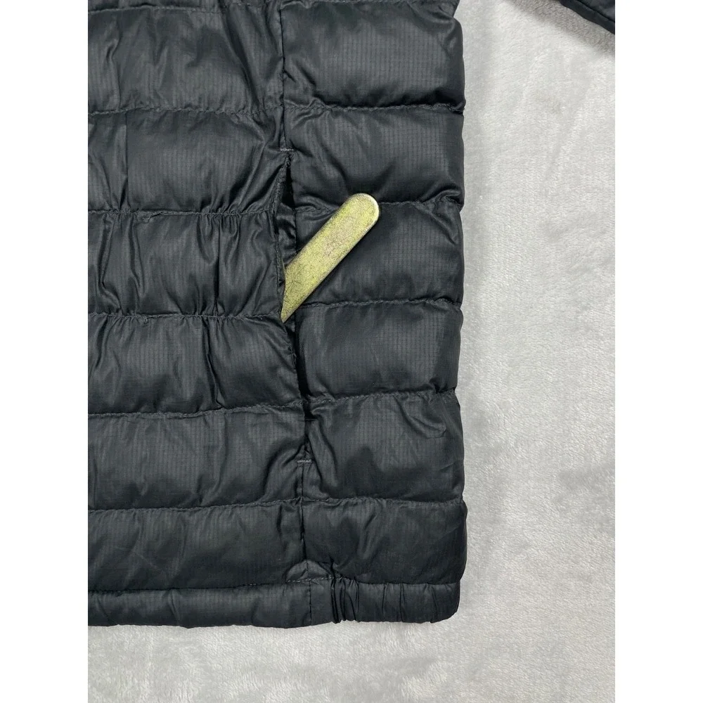 Uniqlo Puffer Jacket Kids 150 Gray Lightweight Packable Full Zip Quilted Coat